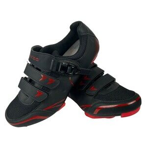 Kescoo Cycling Shoes Sz EU44 US M11 Black Works With Pelton Indoor Road Bike